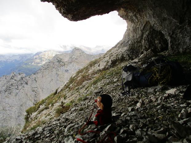 Biwakhöhle am Brotzeitplatz, Watzmann Ostwand